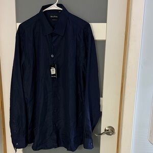 Navy Blue Men's Dress Shirt
